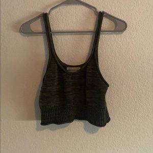 Urban Outfitters Green Knit Tank Top